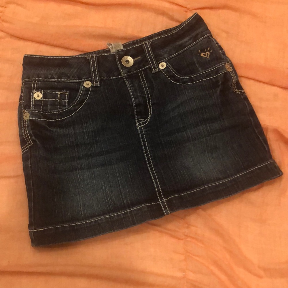 Justice blue jean skort